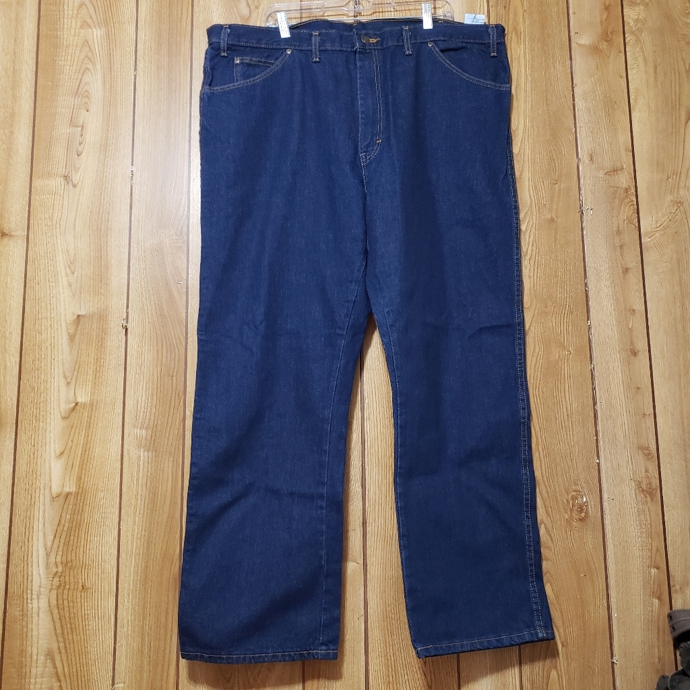 Dickies Mens Jeans Size 44 x 30 Blue Wash Regular Fit Denim Pants Workwear